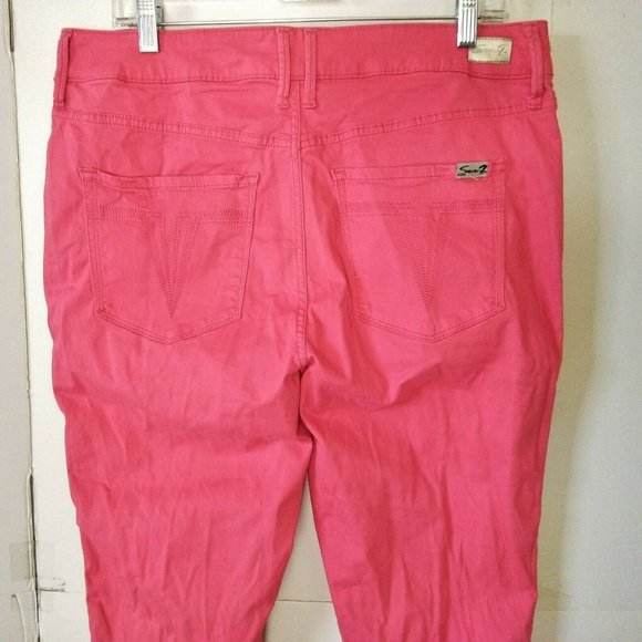 Seven7 High Rise Skinny Crop Stretch Jeans - Picture 7 of 9